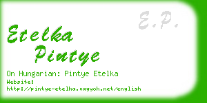 etelka pintye business card